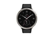 Smartwatch, Sporthorloge en Activity Tracker - Amazfit Active 2 Round NFC 44mm - Black Leather - W2433EU1N