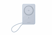 Powerbank - UGREEN MagFlow Qi2.2 25 W Magnetic Wireless Powerbank with Built-in Cable Powerbank - Zilver - 10000 mAh - 65958